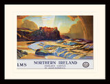 Northern Ireland - Dunluce Castle Framed Art Print by Julius Olsson