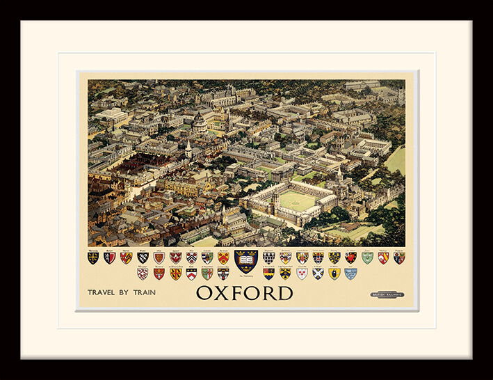 Oxford University Coat of Arms Framed Art Print by Fred Taylor