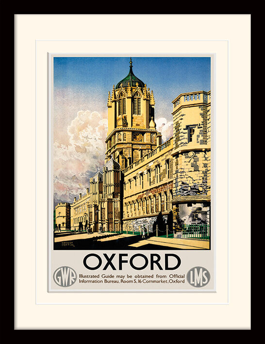 Oxford Tom Tower Framed Art Print by Ernest Coffin