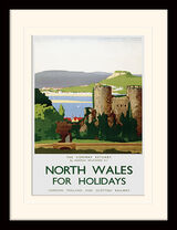 North Wales - The Conway Estuary Framed Art Print by Norman Wilkinson