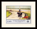 Liverpool - The Mersey from Runcorn Bridge Framed Art Print by Norman Wilkinson