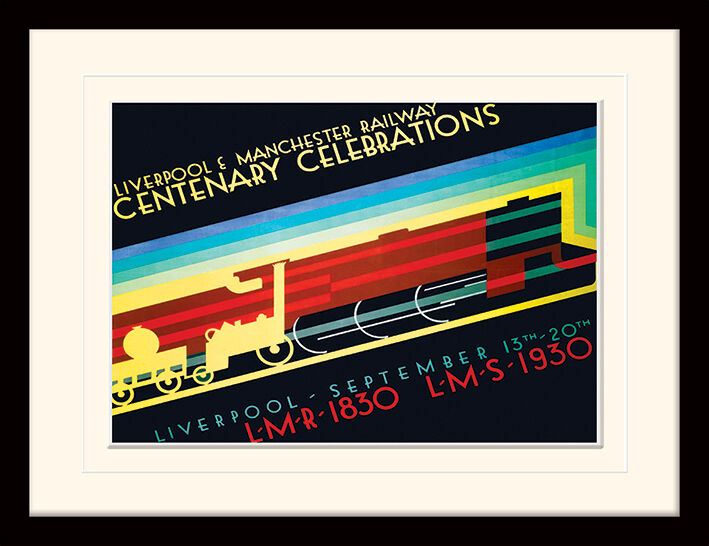Liverpool & Manchester - Centenary Celebrations Framed Art Print by P Irwin Brown