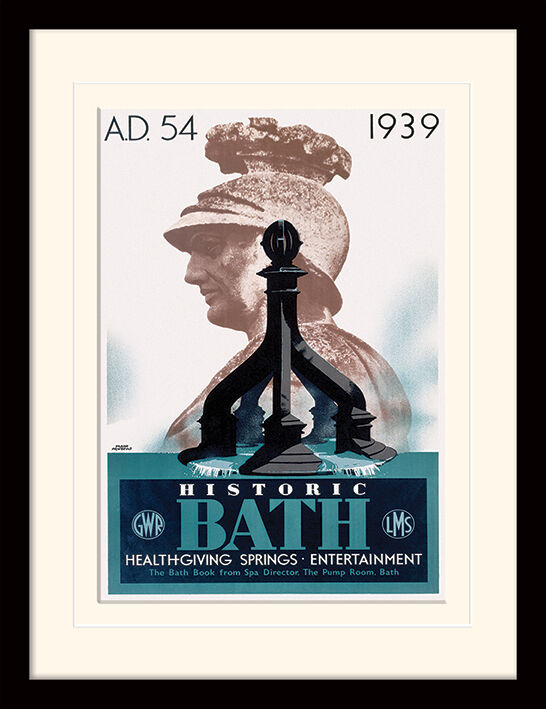 Bath Framed Art Print by Frank Newbould