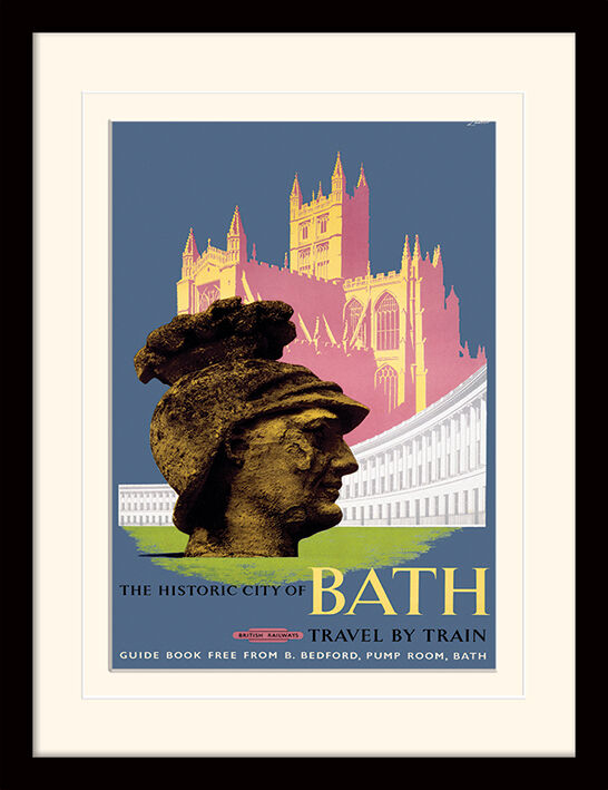 Bath - The Royal Crescent Framed Art Print by Lander