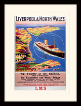 Liverpool and North Wales - Daily Sailings Framed Art Print by Odin Rosenvinge