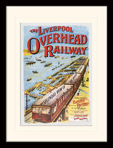 Liverpool - Overhead Railway 1910 Framed Art Print