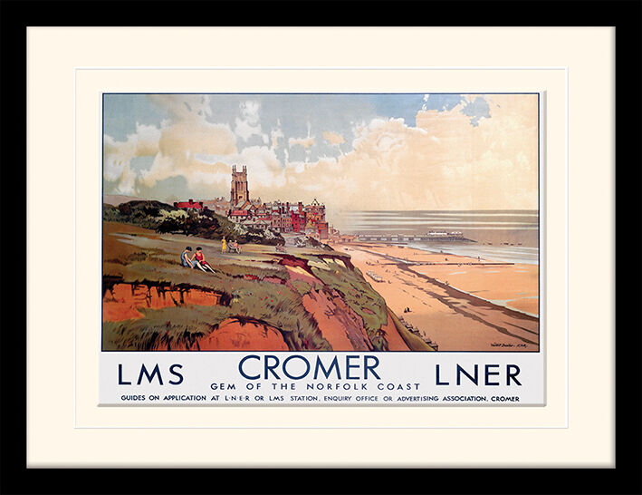 Cromer - Gem of the Norfolk Coast Framed Art Print by Walter Dexter