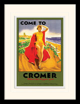 Cromer - Where the Poppies Grow Framed Art Print by Bruce Angrave