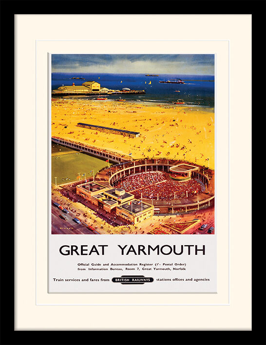 Great Yarmouth - Marina Open Air Theatre Framed Art Print by Bagley