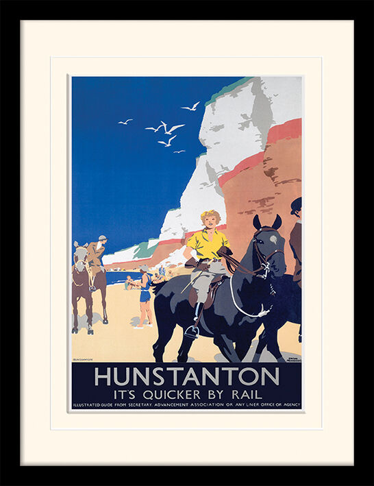 Hunstanton Framed Art Print by Frank Newbould