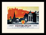 Edinburgh - Trams Framed Art Print