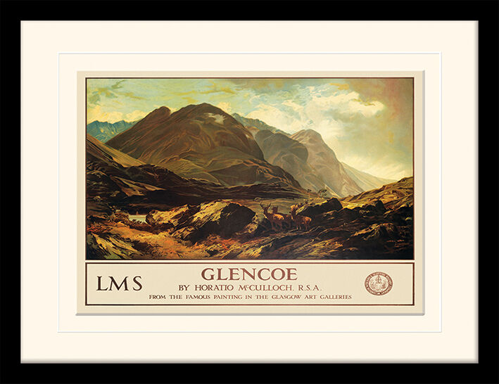 Glencoe Framed Art Print by Horatio McCulloch