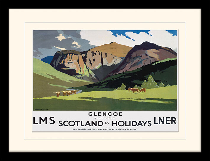 Glencoe Framed Art Print by Norman Wilkinson