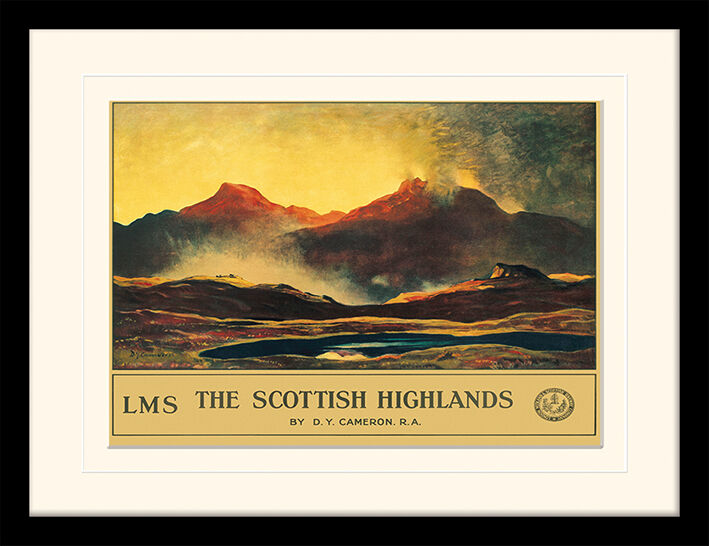 Scottish Highlands Framed Art Print by D.Y. Cameron