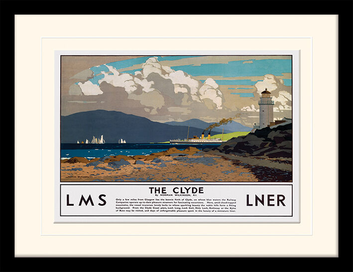 The Clyde Framed Art Print by Norman Wilkinson