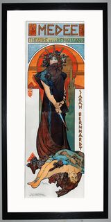 Medea Framed Art Print by Alphonse Mucha
