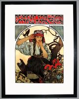 Moravian Teachers' Choir Framed Art Print by Alphonse Mucha