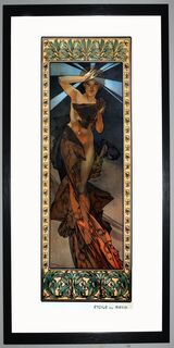 Morning Star Framed Art Print by Alphonse Mucha