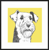 Airedale Terrier by UK Collage artist and illustrator Clare Thompson