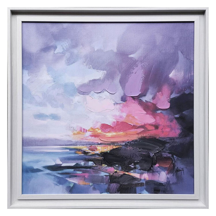 Dusk Magenta Framed Canvas Art Print by Scott Naismith
