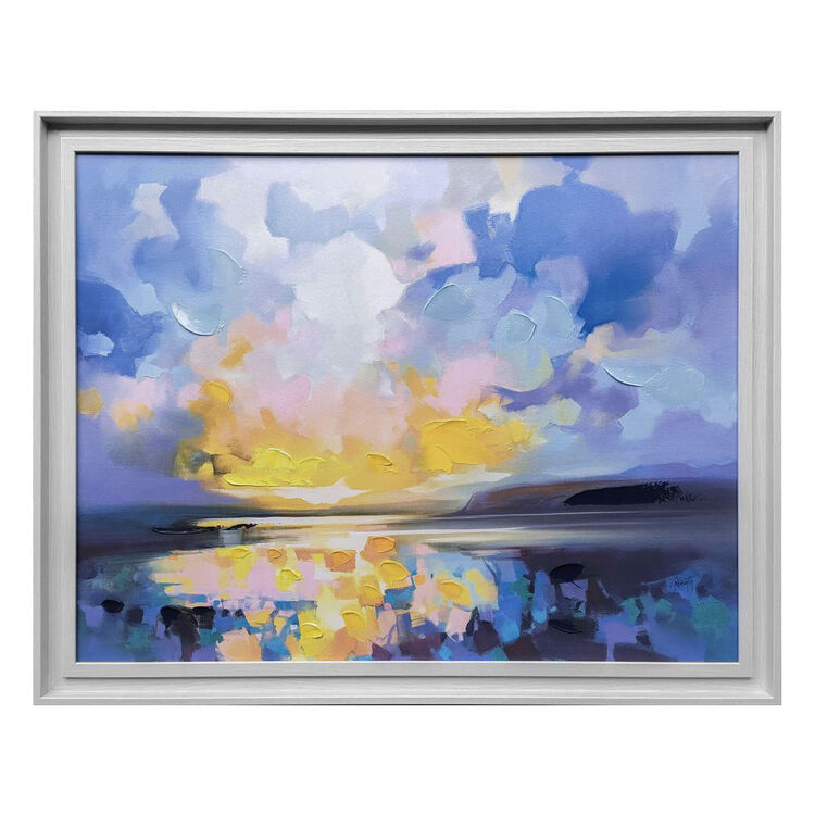Skye Blue Framed Canvas Art Print by Scott Naismith