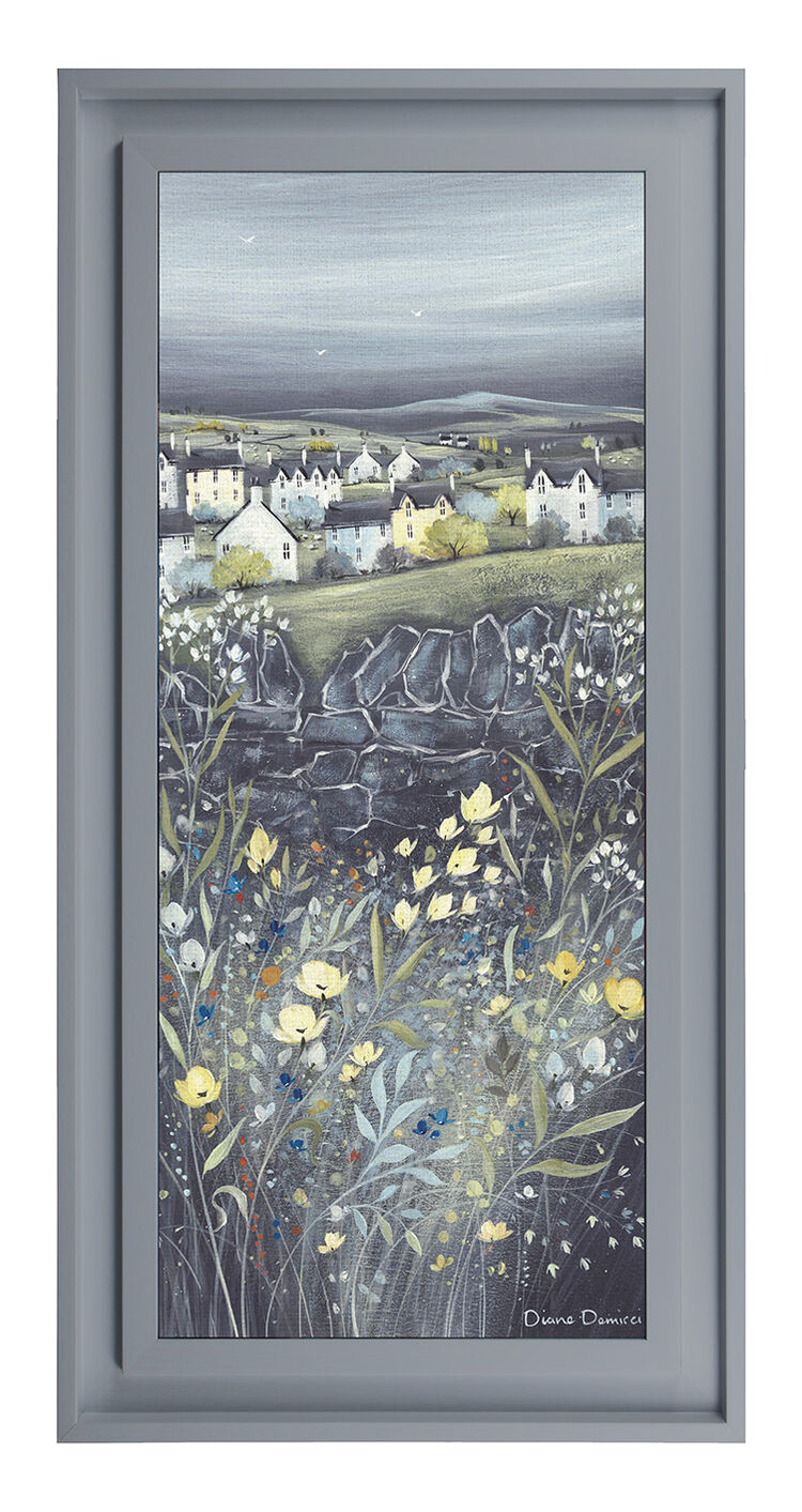 Chalkboard Hills I Premium Canvas Art Print by Diane Demirci