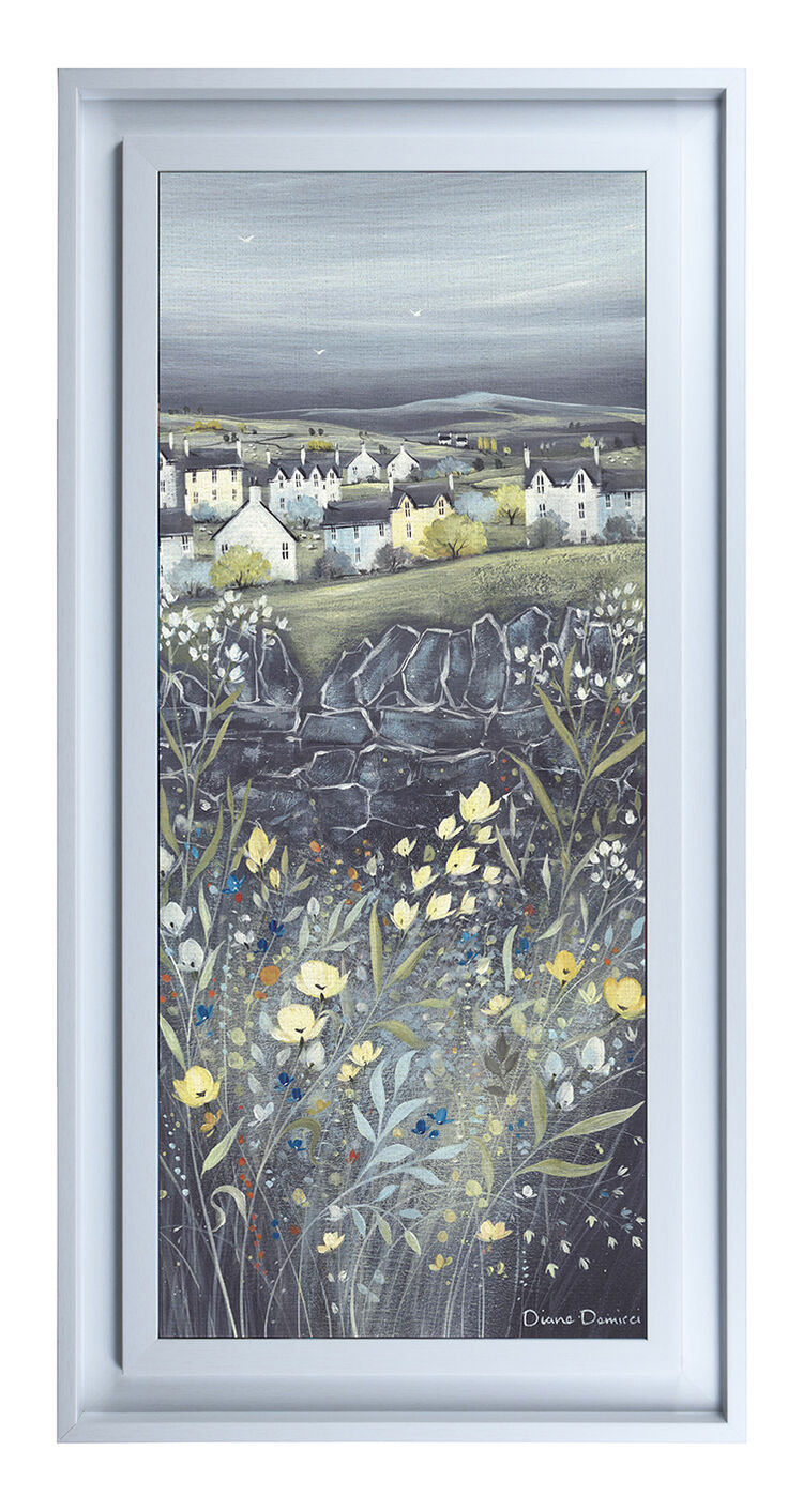 Chalkboard Hills I Premium Canvas Art Print by Diane Demirci