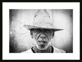 Cuba Havana Cigar Man Framed Art Print by Howard Shooter