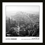 George Rodger - USA. New York. 1950. View of Manhattan from The Empire State Building Framed Art Print by Magnum Photos