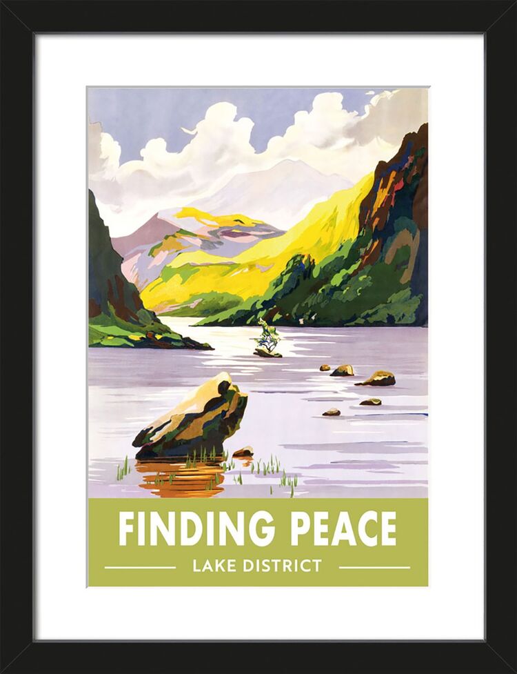 Finding Peace Lake District Framed Art Print by National Railway Museum