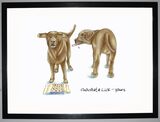 Chocolate Lick Yours Framed Art Print by Clare Walton