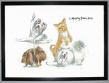 Lapdog Dancers Framed Art Print by Clare Walton