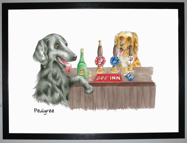 Pedigree Framed Art Print by Clare Walton