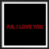 P.S. I Love You Framed Art Print by Anonymous