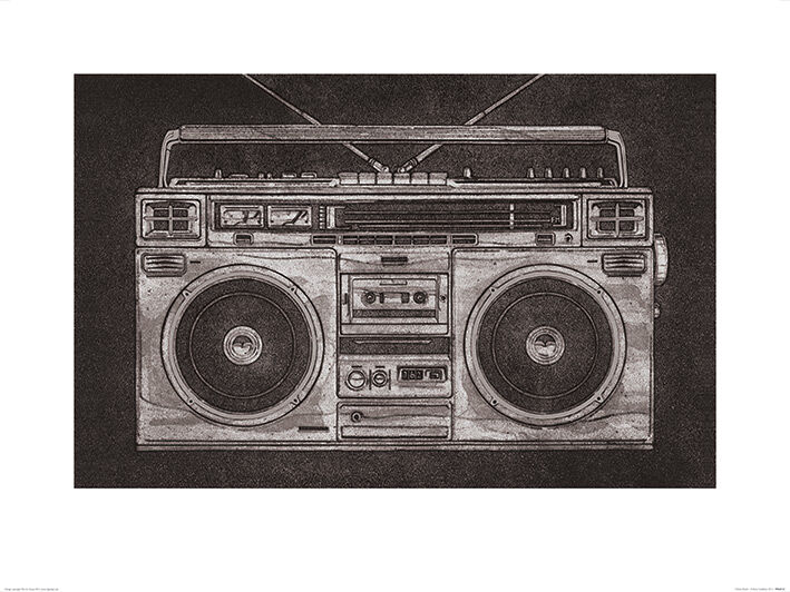 Ghetto Blaster Framed Art Print by Barry Goodman