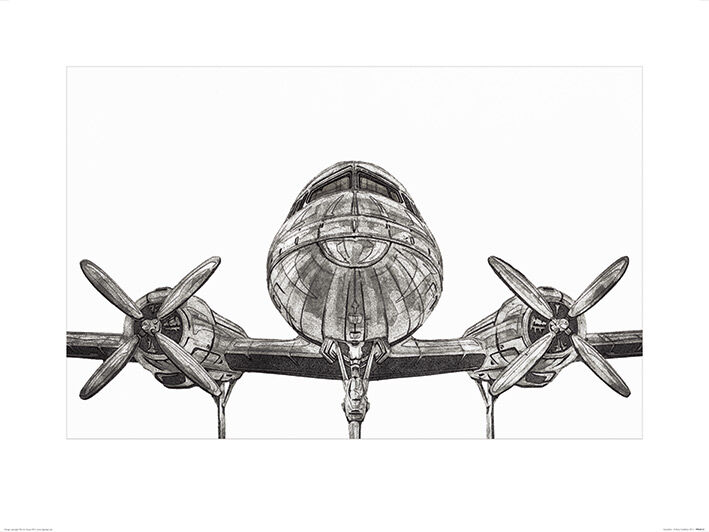 Aeroplane Framed Art Print by Barry Goodman