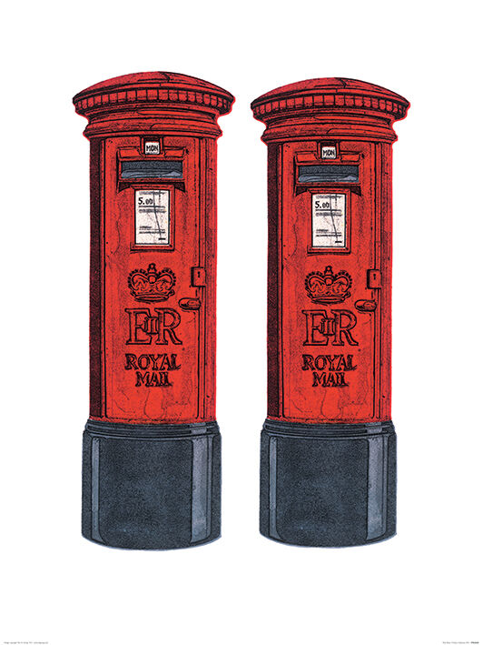 Post Boxes Framed Art Print by Barry Goodman