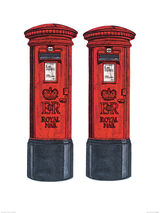 Post Boxes Framed Art Print by Barry Goodman