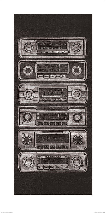 Radio Stack Framed Art Print by Barry Goodman