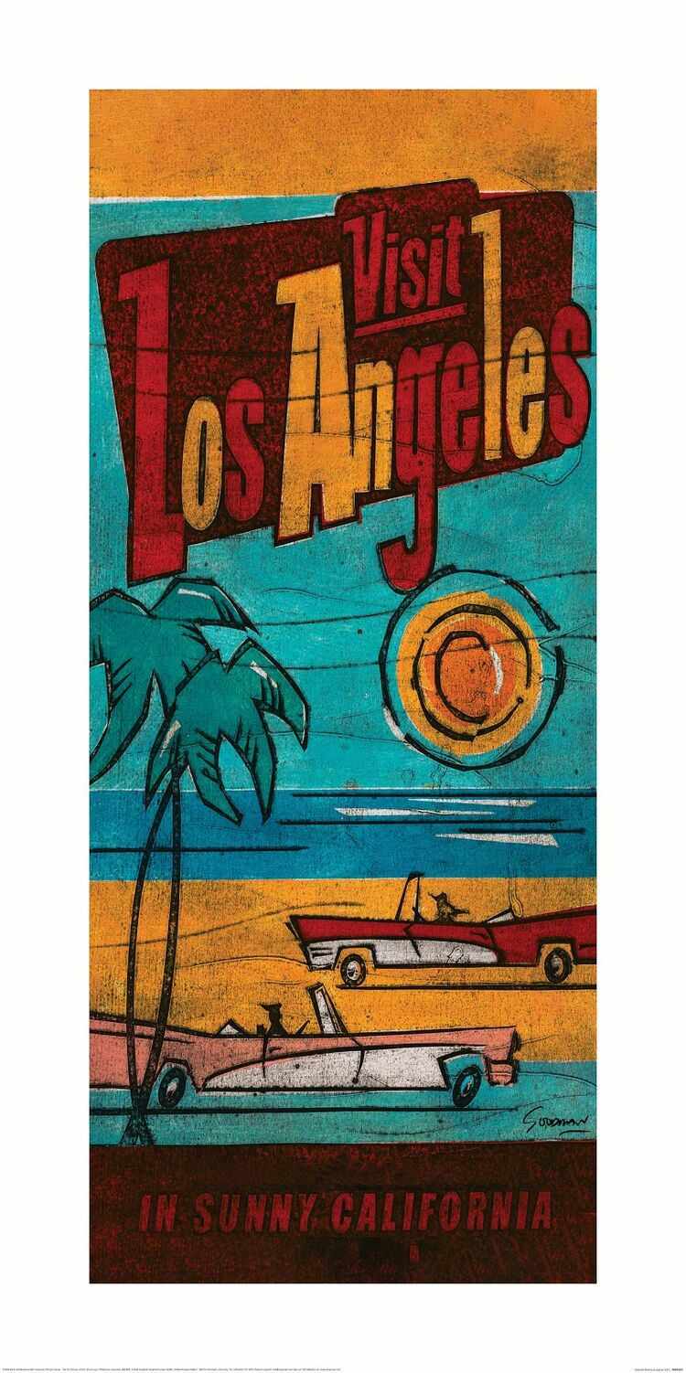Visit LA Framed Art Print by Barry Goodman