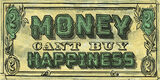 Money Can't Buy Happiness Framed Art Print by Barry Goodman