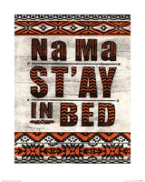 Na Ma St'ay in Bed Framed Art Print by Barry Goodman