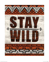 Stay Wild Framed Art Print by Barry Goodman