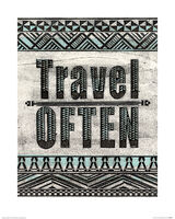 Travel Often Framed Art Print by Barry Goodman