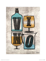 Vino Framed Art Print by Barry Goodman