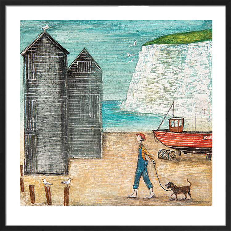 Gull Wharf Framed Art Print by Joe Ramm