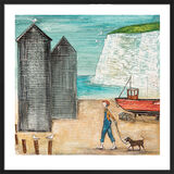 Gull Wharf Framed Art Print by Joe Ramm