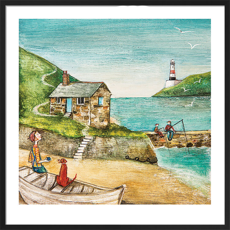 Harbour Beacon Framed Art Print by Joe Ramm