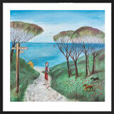 Beach Path Framed Art Print by Joe Ramm