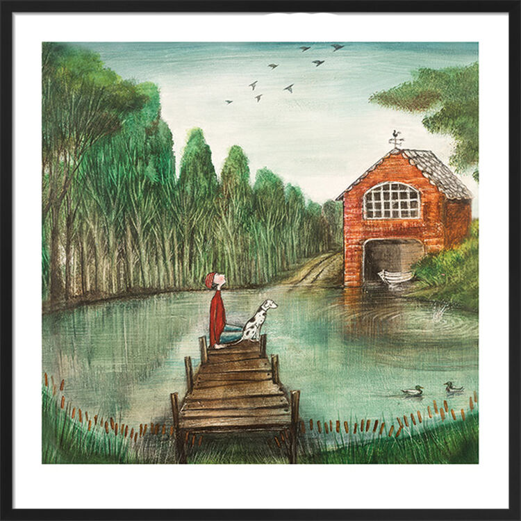 Boat House Framed Art Print by Joe Ramm